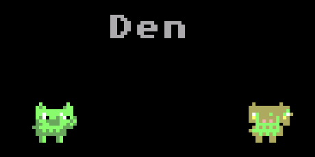 Den title screen